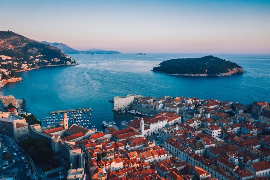 An image of the Blue Lagoon near Dubrovnik