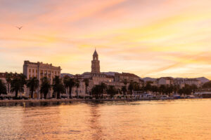 Sunset in Split, Croatia